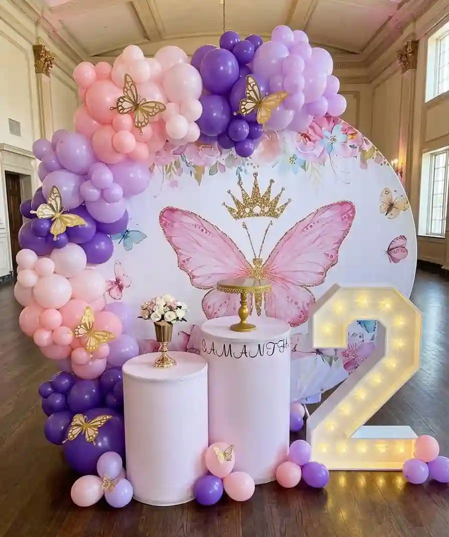 Enchanted Golden Crown Butterfly Theme